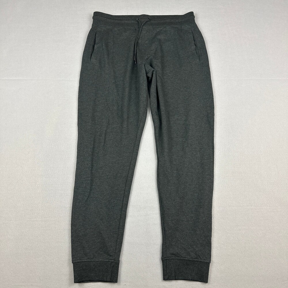Peter Millar Pants Men Large Gray Heather Jogger Tapered Loose Drawstring L